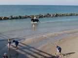 Reiten am Strand der Ostseehalbinsel Dar&szlig;