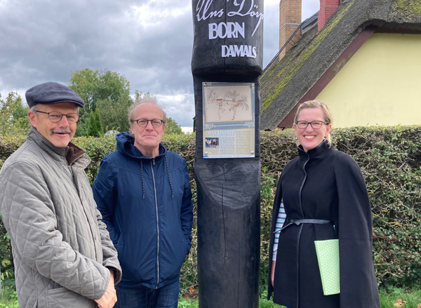 Holger Becker, Dr. Thomas Flierl (Vorstandsvorsitzender der Max-Lingner-Stiftung), Katharina Mau